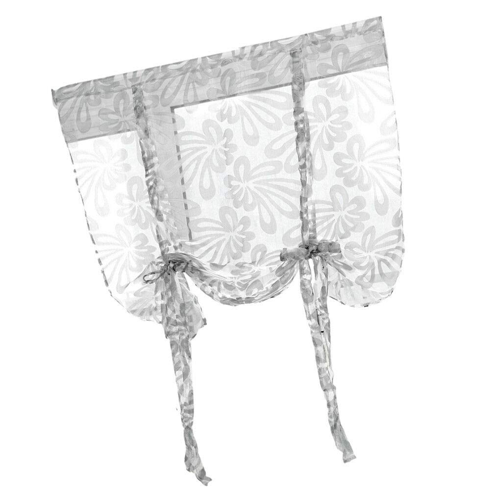 Elegant Floral Roman Curtains: Perfect Sheer Balloon Shades for Your Kitchen and Bedroom