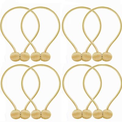 Elegant Gold Window Curtain Tiebacks for Home and Office Decor