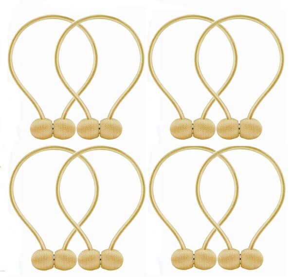 Elegant Gold Window Curtain Tiebacks for Home and Office Decor