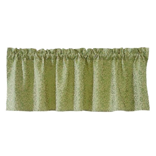 Elegant Green Voile Sheer Curtain Valance Tiers for Stylish Home Decor