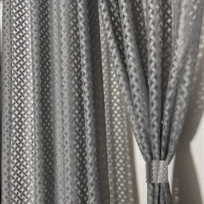 Elegant Grey Sheer Net Curtains for 5 Feet Windows – Pack of 2