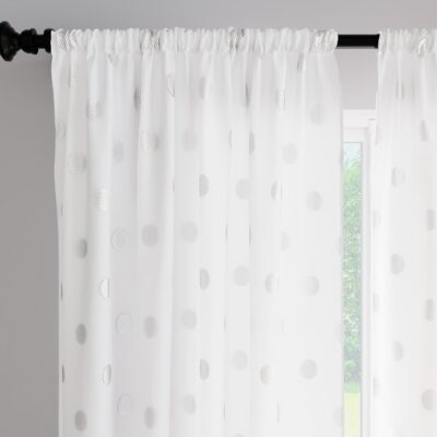 Elegant Light-Filtering Polyester Curtains Set for Kitchen and Living Room