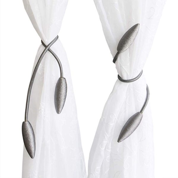 Elegant Polyester Blend Curtain Tiebacks - Unique Drape Holders in Multicolor