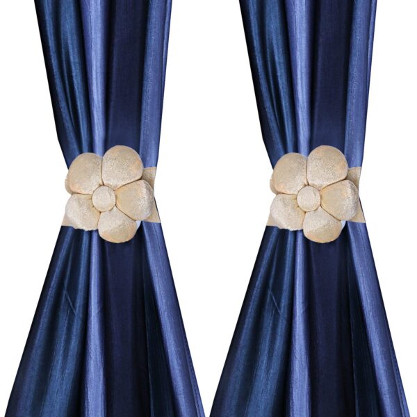 Elegant Velvet Curtain Tie Back Tassel Set in Cream for Stylish Interiors