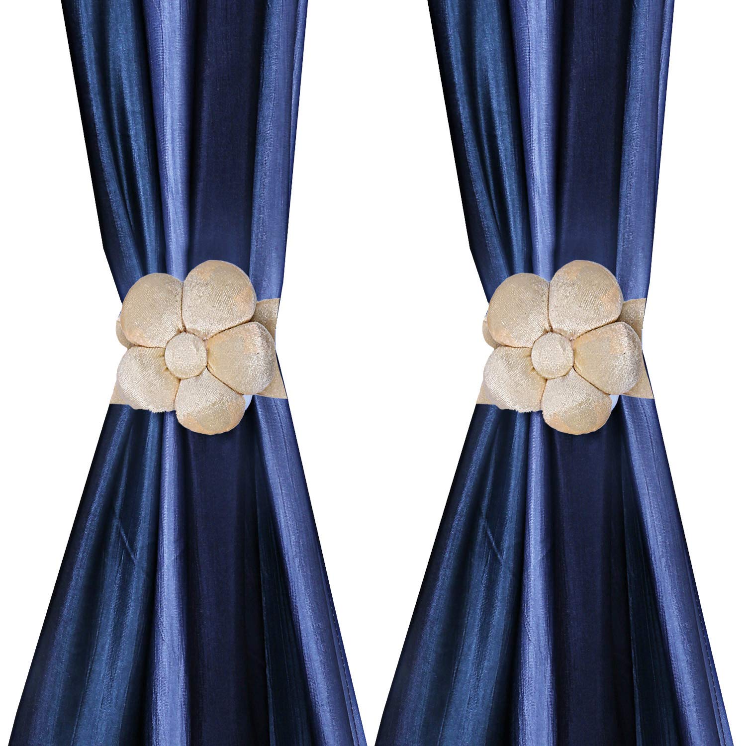 Elegant Cream Velvet Curtain Tie Back Tassel Set for Chic Interiors