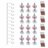 GLOXY Diamond Curtain Holder Set: Stylish Brackets and Rods for Windows