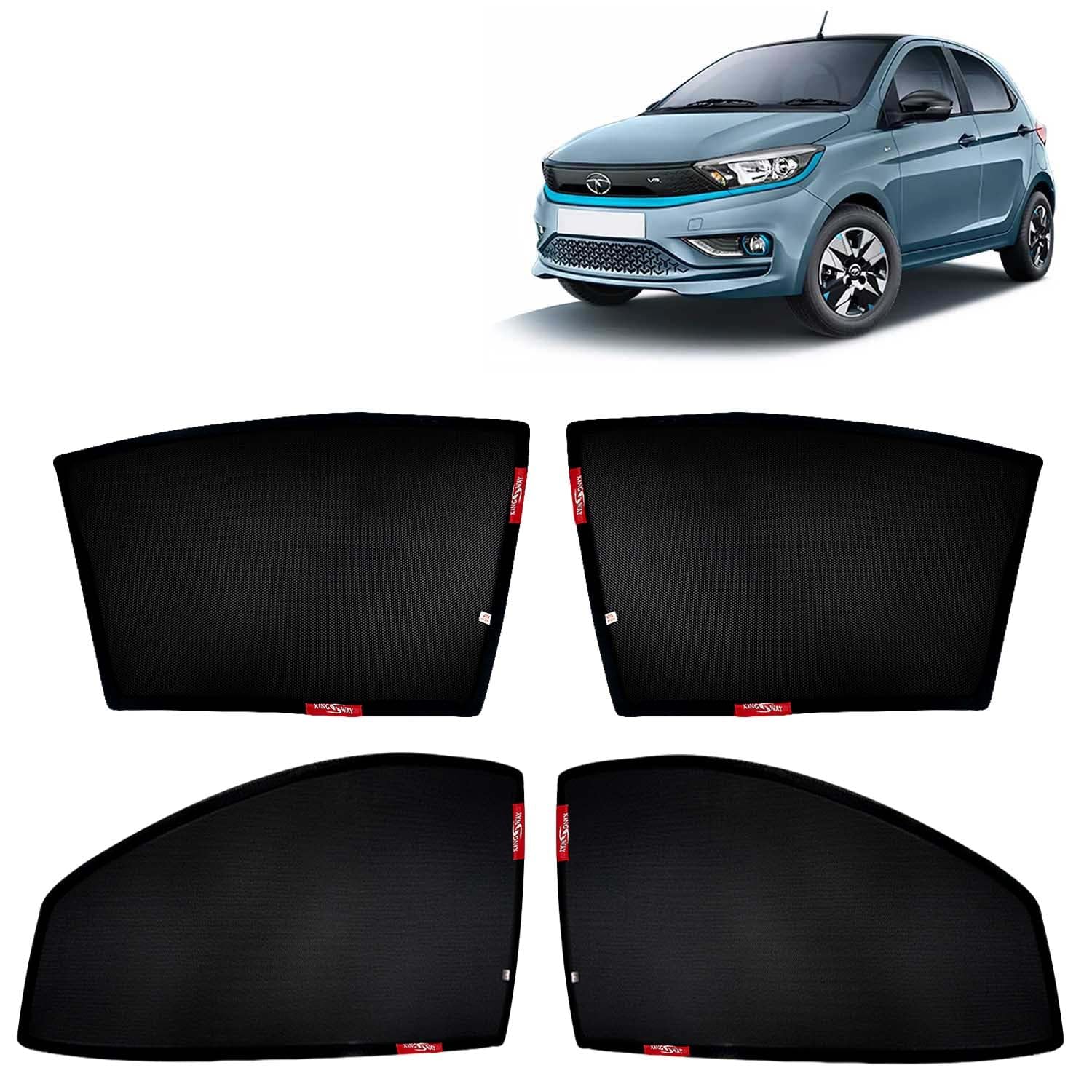 KINGSWAY Tiago EV Sun Shade Curtains: Ultimate Protection for 2023 Tata Tiago EV