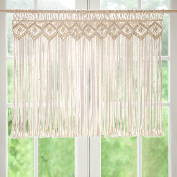 KnottySoul Macrame Valance: Boho Window Treatments for Every Room in Your Home