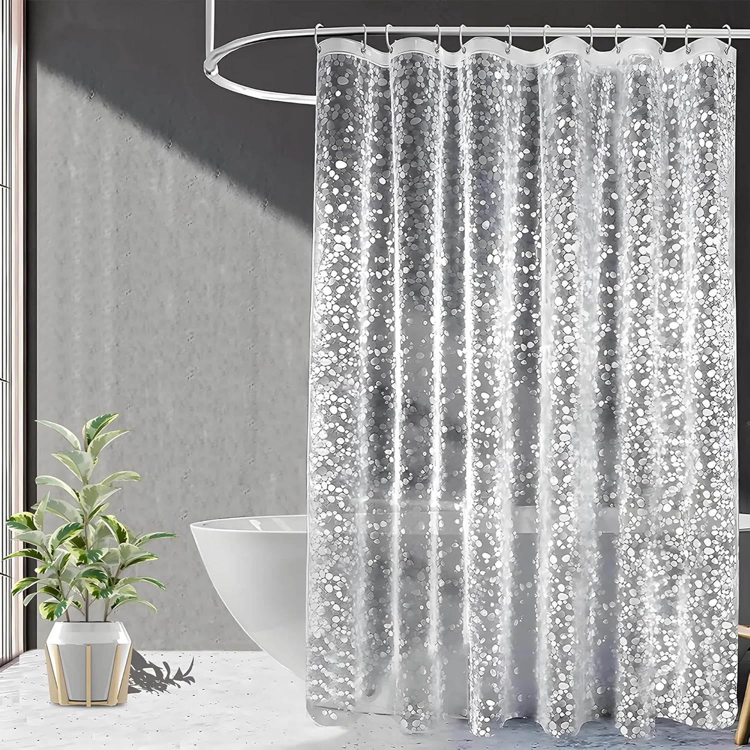 Elevate Your Space with Kuber Industries 3D Coin Design PVC Door Curtain