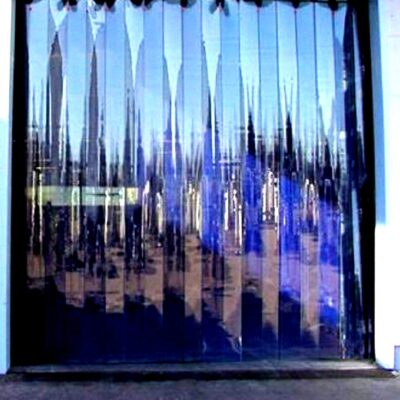 Kuber Industries 6 Strips PVC AC Door Curtain – 54×96 Inches, Transparent