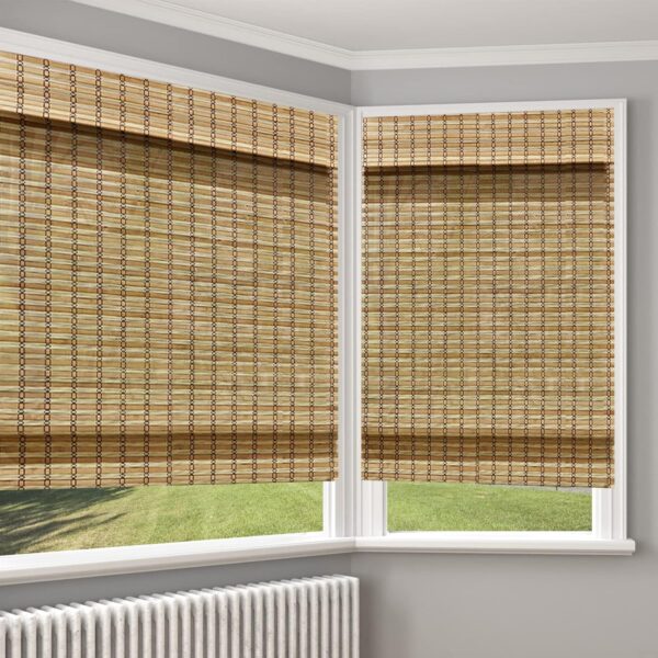 LANTIME Bamboo Roman Shades: Stylish Blackout Window Blinds for Your Home