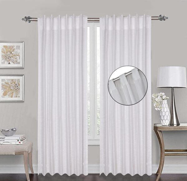 Modern Slub Cotton Window Curtains for Stylish Living Room Decor