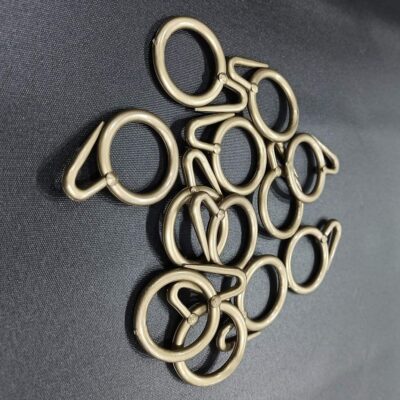 Premium Plastic Curtain Rings for Versatile Window and Door Use in Antique Gold