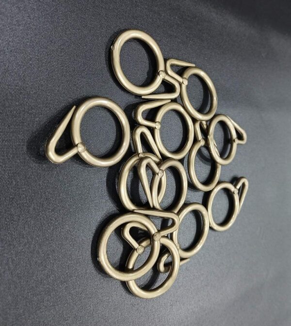 Premium Plastic Curtain Rings for Versatile Window and Door Use in Antique Gold