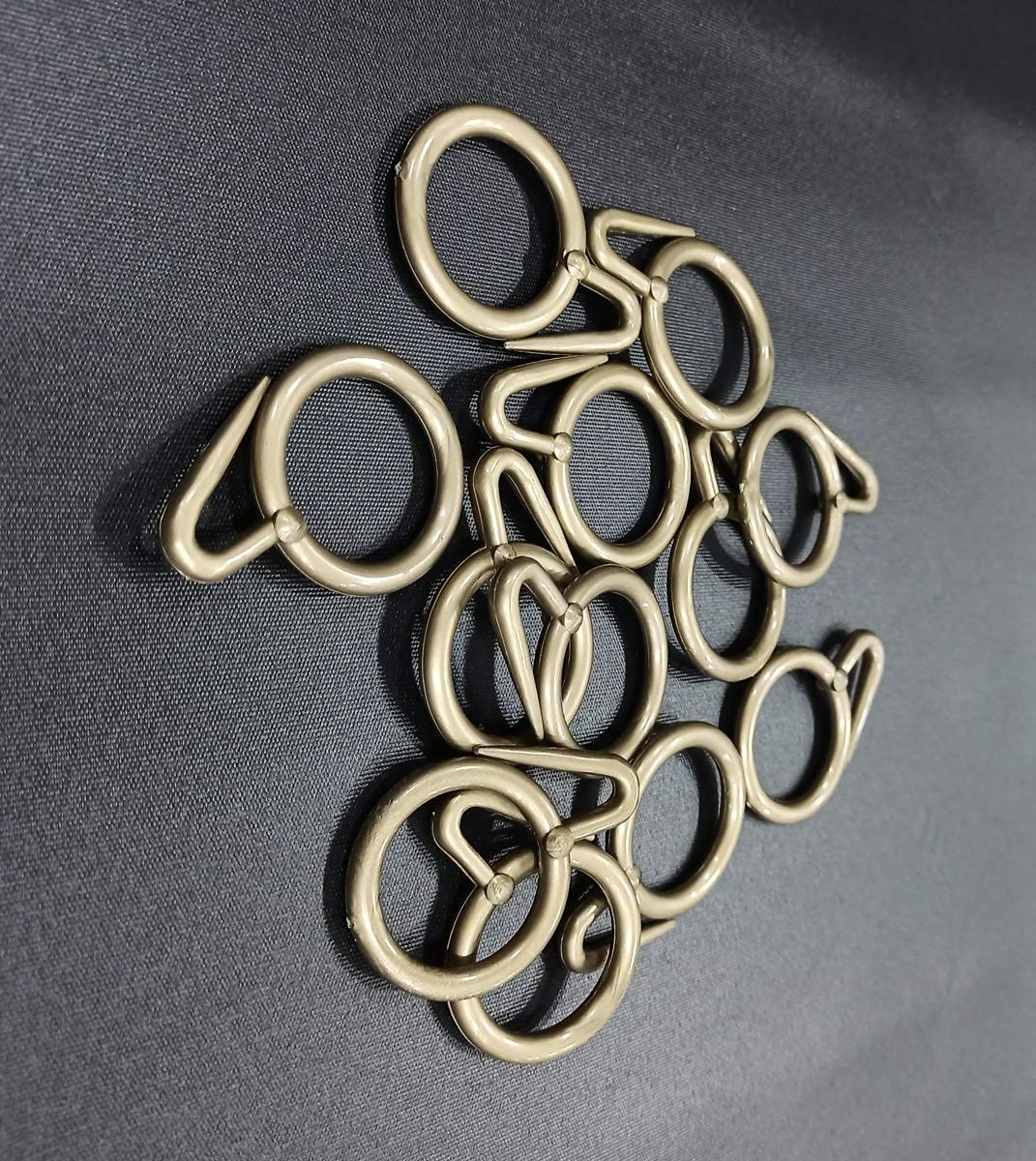 Premium Plastic Curtain Rings in Antique Gold: Stylish and Versatile Solution