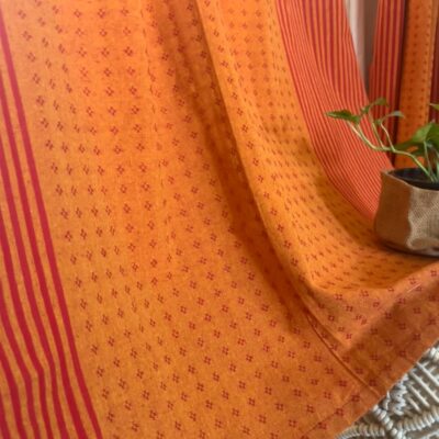 RANGBHAR 100% Cotton Door Curtains for Stylish Room Darkening and Privacy