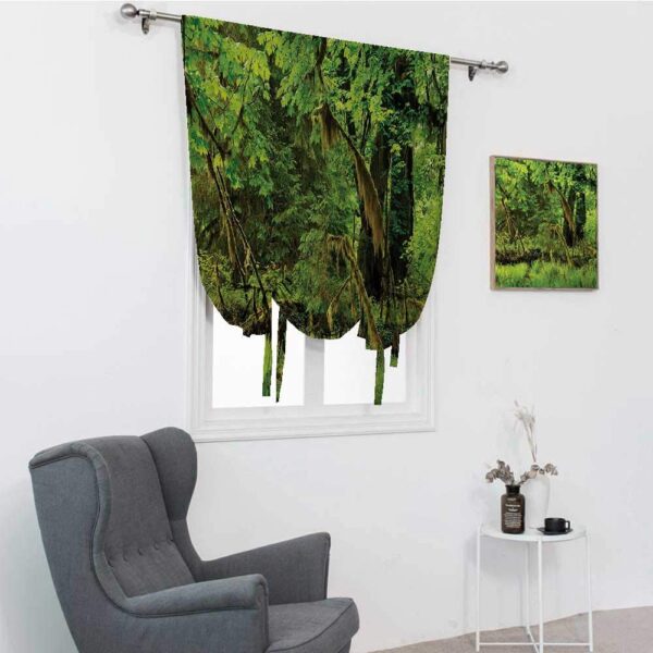 Rainforest Roman Window Shades: Embrace Nature's Serenity and Relaxation