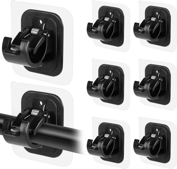 Self-Adhesive Curtain Rod Holders: No Drill, Adjustable and Nail-Free Solution