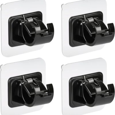 Self-Adhesive Curtain Rod Holders: No Drill, Adjustable, and Nail-Free Solutions