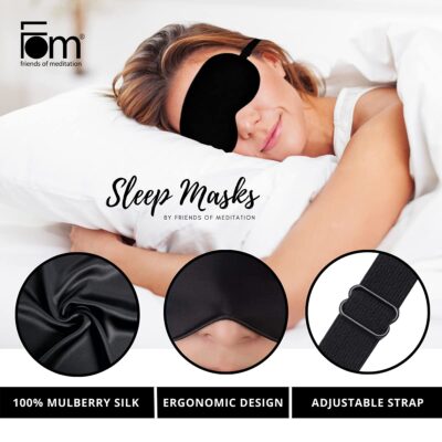 Silk Eye Mask Set for Ultimate Comfort and Restful Sleep