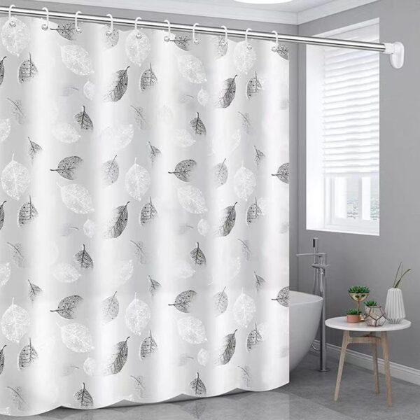 Soft Texture Waterproof Shower Curtain - Pack of 2 for Elegant Bathrooms