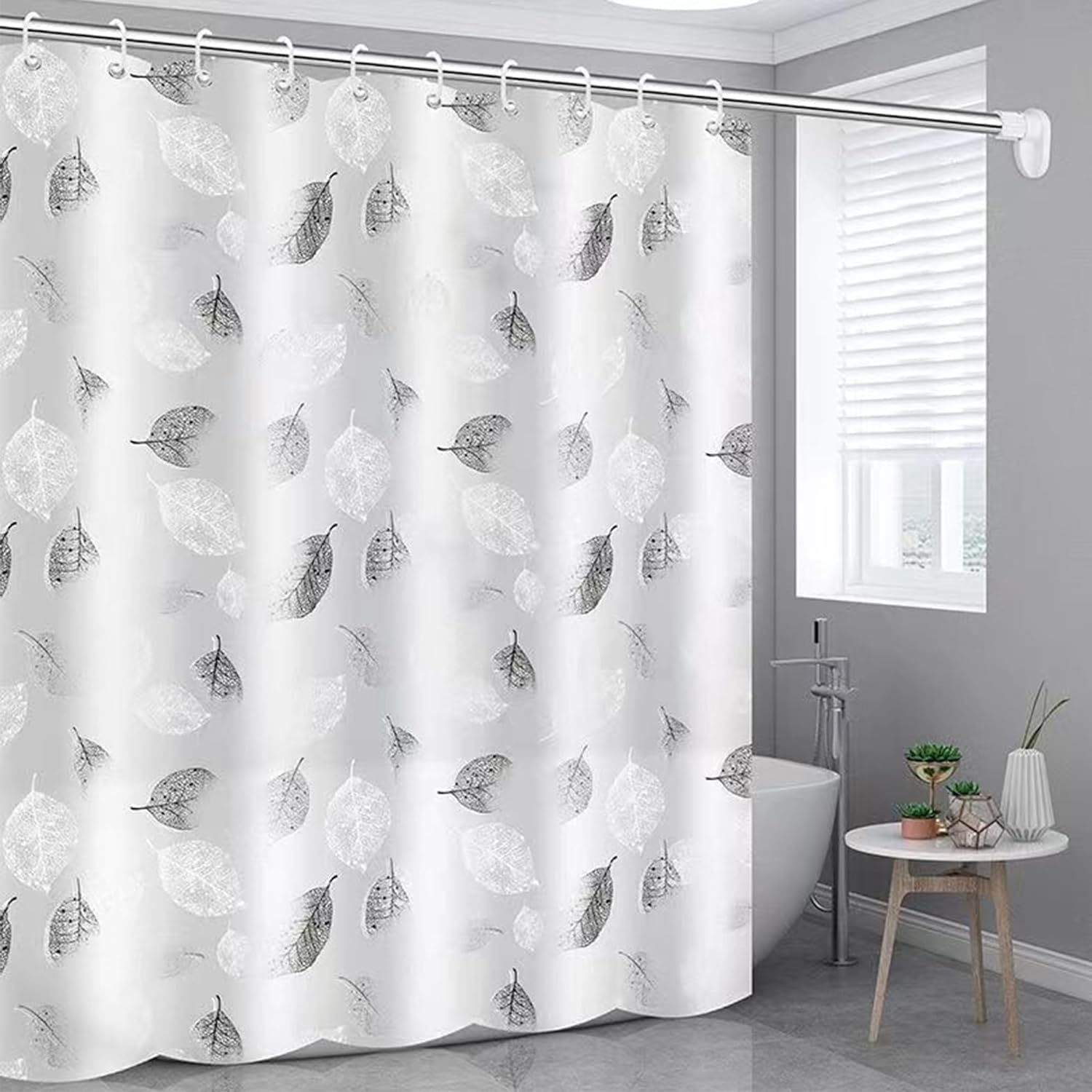 Elegant Soft Texture Waterproof Shower Curtain Set for Stylish Bathrooms