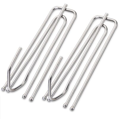 Stainless Steel Curtain Pleat Hooks: 60 Pack for Elegant Drapery Solutions