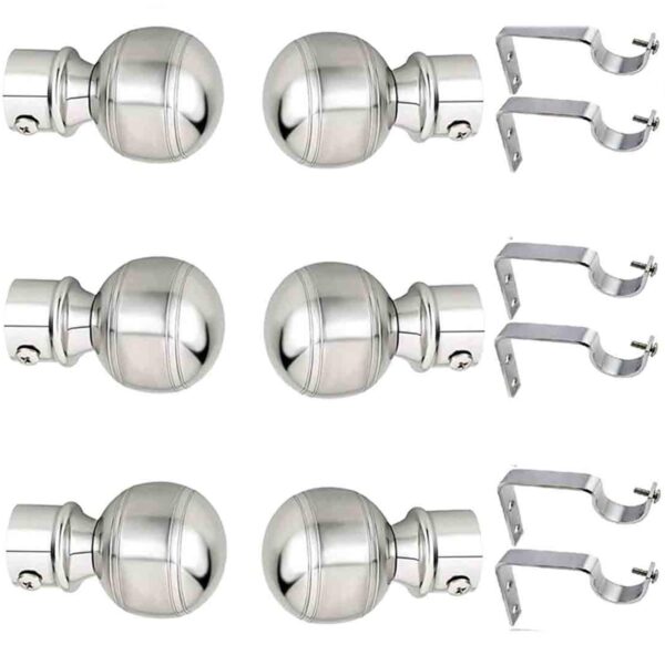 Stylish Arena Stainless Steel Curtain Bracket Set for Your Windows and Doors