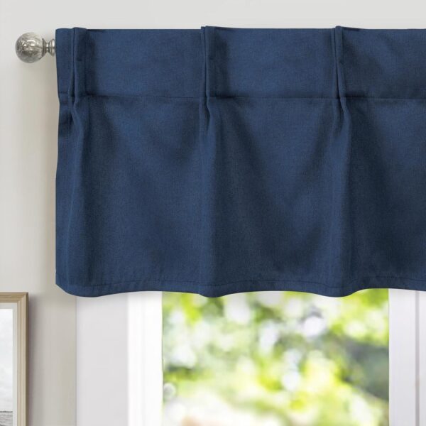 Stylish Blackout Valance for Kitchen and Living Room Window Treatments