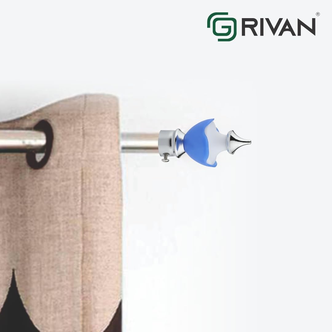 Stylish GRIVAN Stainless Steel Curtain Bracket Holder: Perfect for 1-Inch Rods