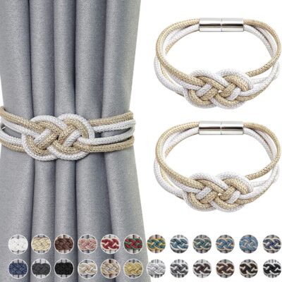 Stylish Magnetic Curtain Tiebacks: Nordic Decorative Holdbacks for Home & Office