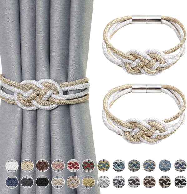 Stylish Magnetic Curtain Tiebacks: Nordic Decorative Holdbacks for Home & Office