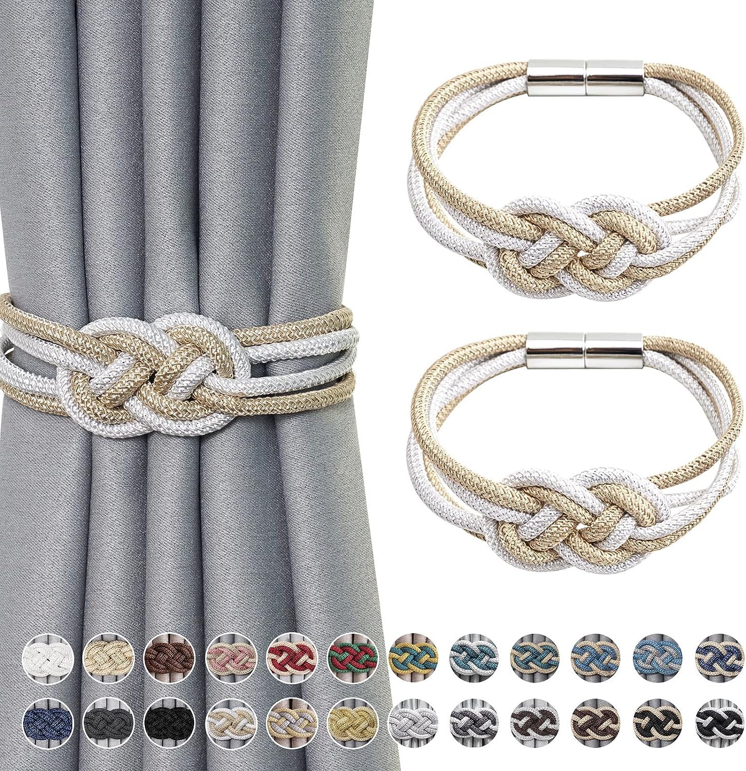 Elevate Your Space with Stylish Magnetic Curtain Tiebacks for Home & Office