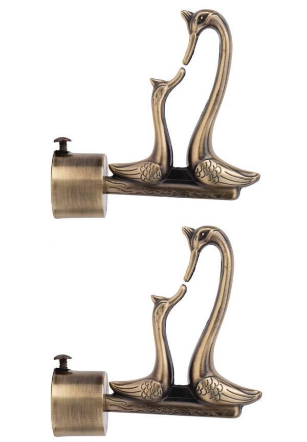 Swan Design Curtain Bracket Set for Elegant Doors and Windows