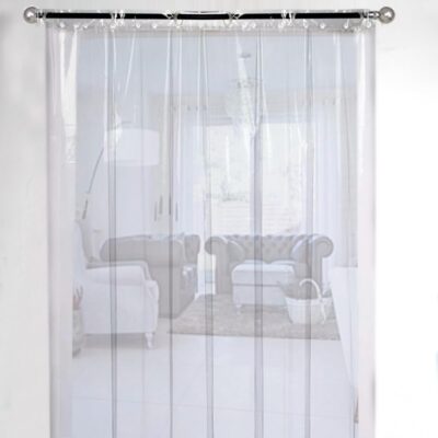 Transparent PVC AC Curtains – 0.30mm, 4.5×8 Ft for Home & Office