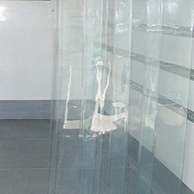 Transparent Plastic AC Curtain – 0.30 MM Thickness, 4.5 X 8 Ft Size