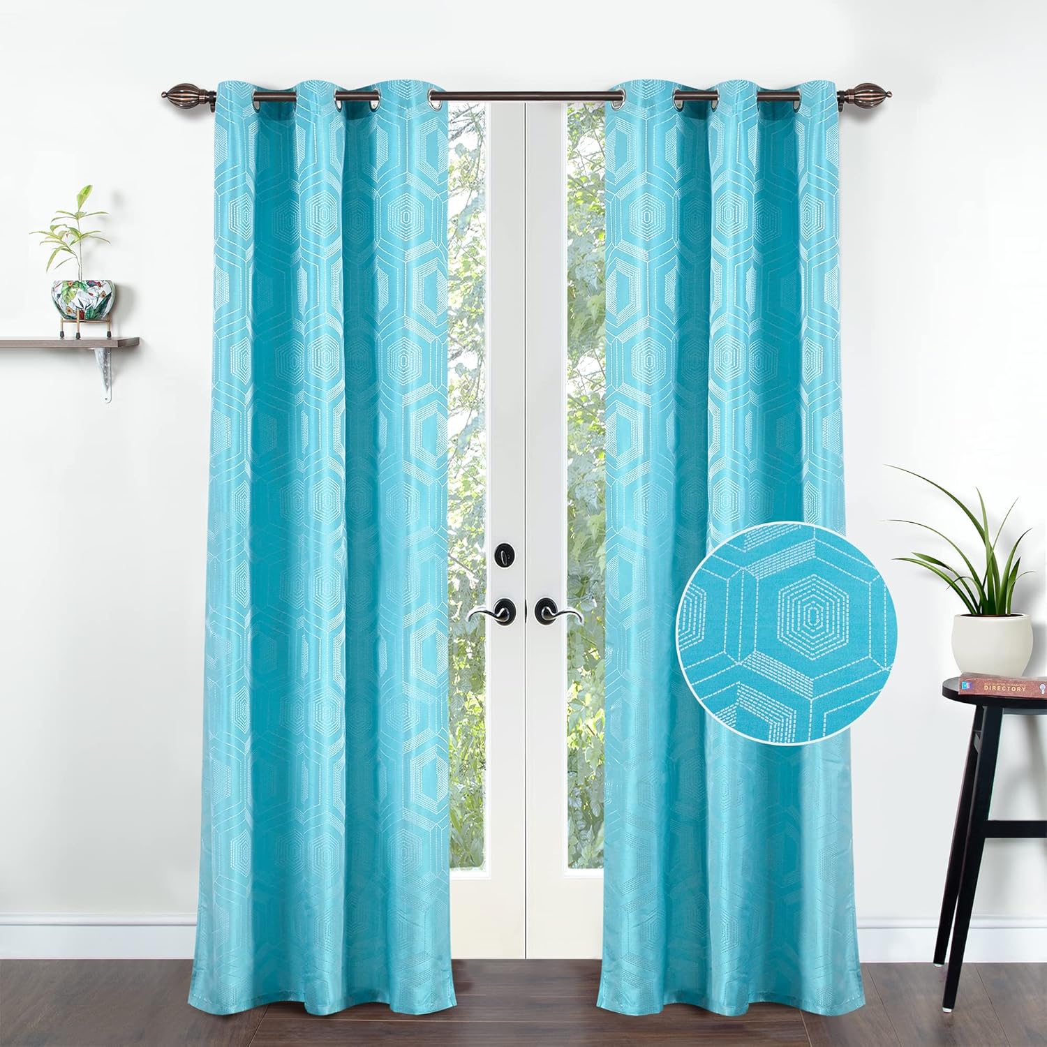 Turquoise Semi Blackout Curtains: Perfect Addition for Your Bedroom and Living Room