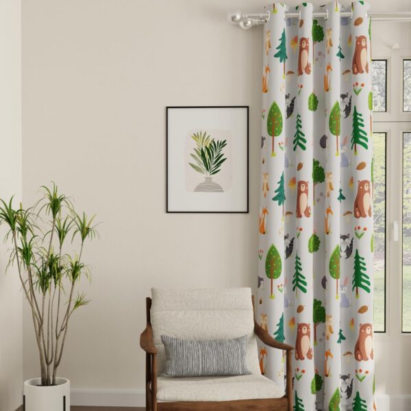 Urban Space Bugs Bunny Blackout Curtains for Long Doors - 80-85% Darkening