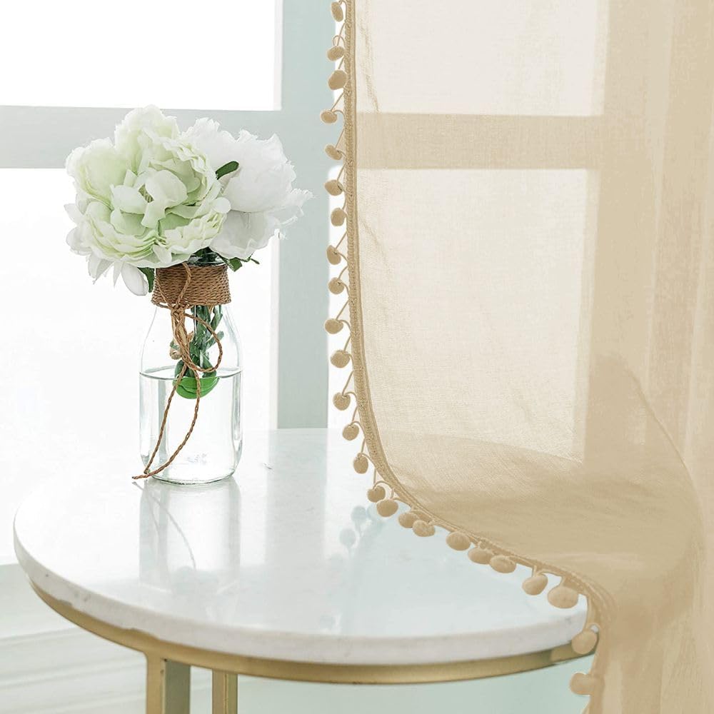 Transform Your Space with Urban Space Linen Textured Sheer Curtains