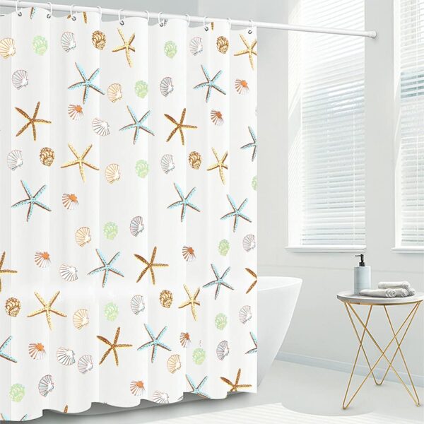 Waterproof PEVA Shower Curtain Liner with Grommets and Hooks for Bathroom