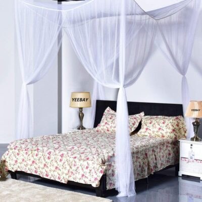 YEEBAY Bed Canopy Mosquito Net: Elegant Protection for Full, Queen, King Beds