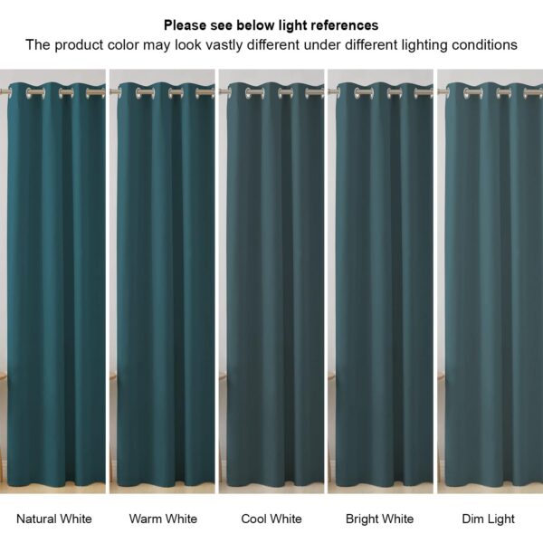Stylish Window Curtains - Room Darkening 5 Feet Blackout Curtains Set of 2 - Image 5