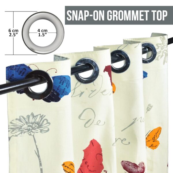Stylish Door Curtains for Home Decor: Bohemian Floral Design in Cotton - Image 4