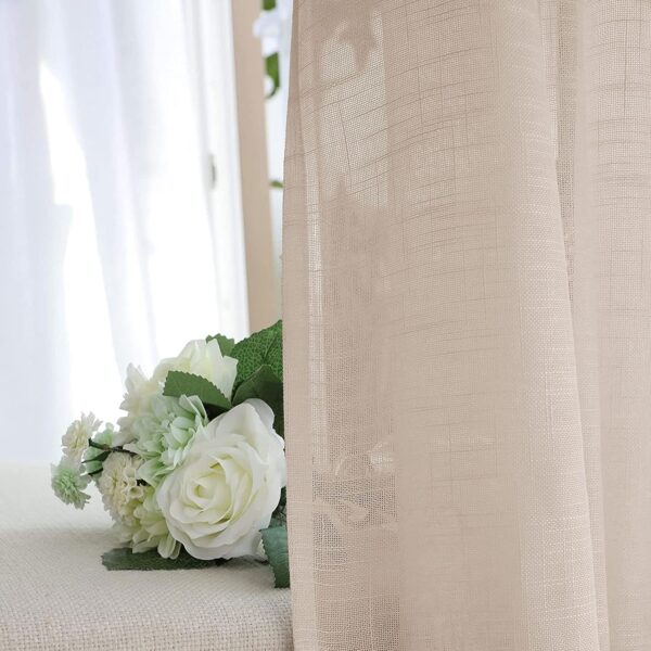 Elegant Beige Window Curtains for Living Room and Office Decoration - Image 7