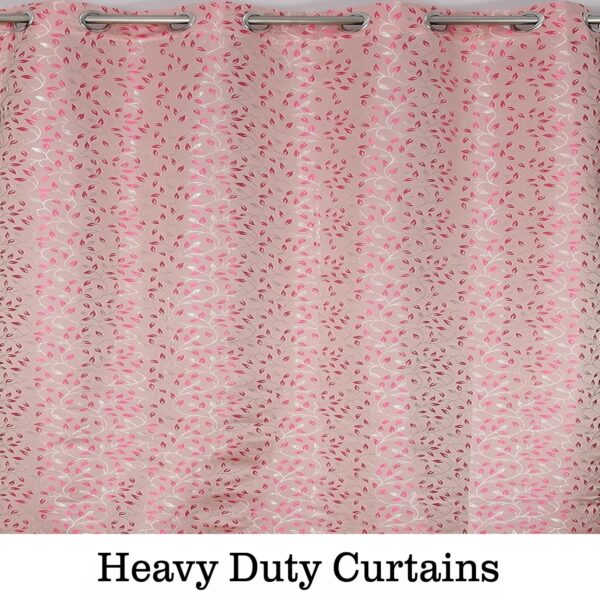 Stylish Window Curtains: Semi Blackout Pink Creepers for Modern Home Decor - Image 4