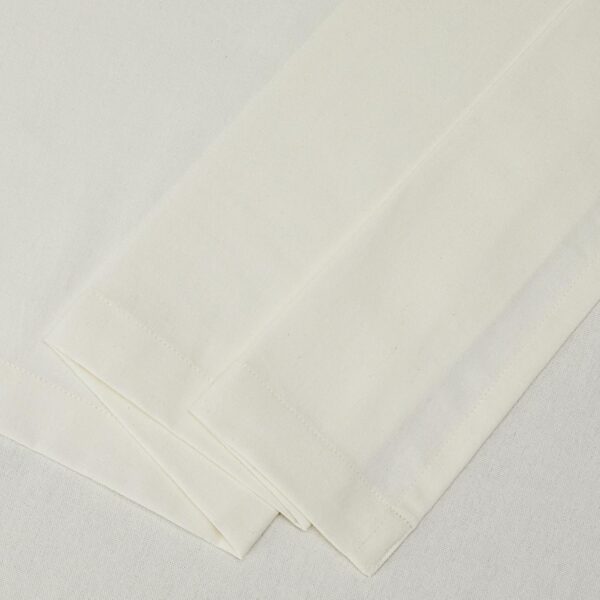 Stylish White Window Curtains: Solimo 100% Solid Cotton Rod Pocket Set of 2 - Image 4