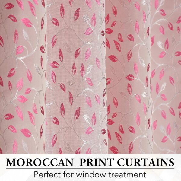 Stylish Window Curtains: Semi Blackout Pink Creepers for Modern Home Decor - Image 5