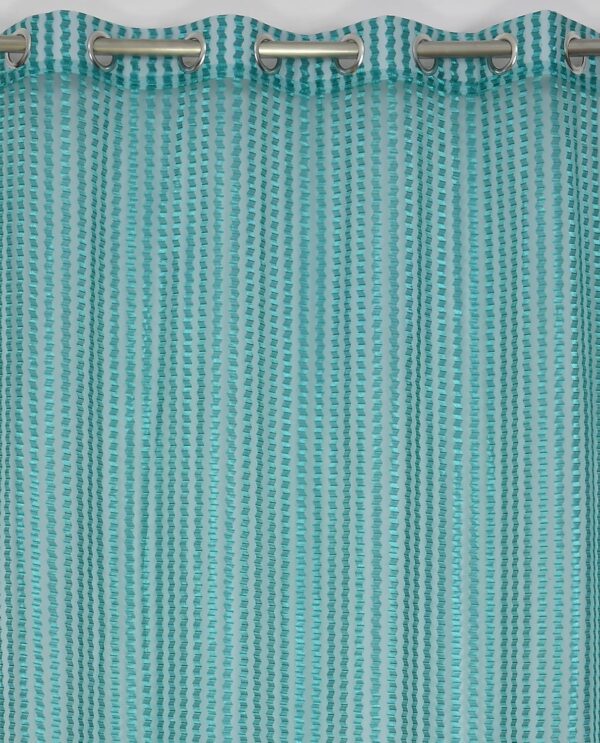 Stylish Window Curtains: FRESH FROM LOOM Chevron Sheer 5ft Long Door Panels - Image 7