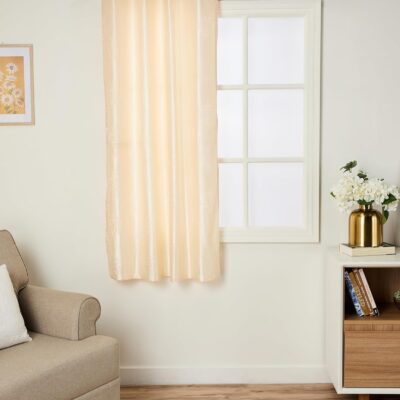 Elegant Window Curtains: Solimo Premium Damask Print, 200 GSM, Easy Care Set