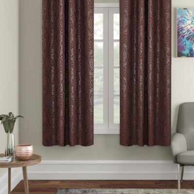 Stylish Brown Window Curtains – Solimo Polyester Blackout for Ultimate Privacy